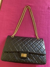 Chanel 2.55 Reissue Black Calfskin Bag Handbag Purse picture