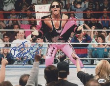 Bret The Hitman Hart autographed signed inscribed 11x14 photo WWE WWF WCW JSA picture