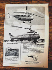 Chicago Helicopter Airways Ad Sikorsky S-55 + SABENA Sikorsky S-58 Helicopter picture
