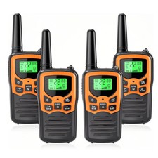 4 PACK Long Range 50 mile Walkie Talkie Two Way Radio Charge Headset Waterproof picture