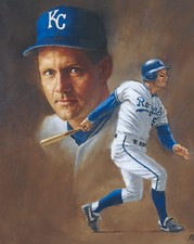 1993 George Brett Number Retired Commemorative Kansas City Royals #5 MLB picture
