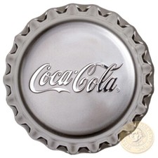 RARE Fiji COCA-COLA $2 Silver Coin 2018 Bottle Cap Shaped Proof 1 oz /31.10 gram picture