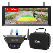 AUTO-VOX Solar5B Magnetic Wireless Smart Detection Backup Camera & 7.2