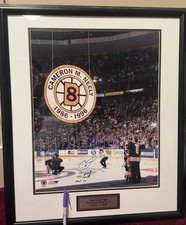 Cam Neely Jersey retirerment Night Bruins HOF Signed Framed Photo auto picture
