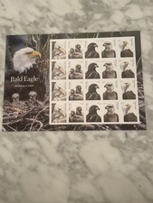 Us Bald Eagles Forever Sheet Sc6082-86 Brand New Stunning Item  picture