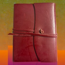 Vintage 2003 Cavallini & Co. Brown Leather Journal  5x7