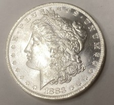1883 O US Morgan Silver Dollar $ Brilliant UNC Details picture