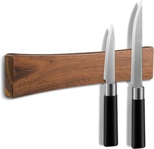 16in Magnetic Knife Strip Solid Wood Knife Organizer Rack Strong Magnets forWall picture