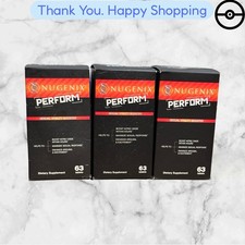 LOT OF 3 - NUGENIX PERFORM MAXIMIZE SEXUAL VITALITY ENHANCE BOOSTER 63 TABLETS picture