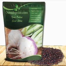5 LB Purple Top Turnip Seeds - Bulk Brassica Seed For Food Plots, Cover Crops picture