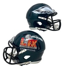Saquon Barkley Signed Half Eagles & Half Super Bowl 59 LIX Mini Helmet PSA/DNA picture