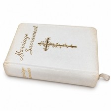 Vintage 1938 Marriage Sacrament Catholic Book Publishing Wedding Prayer Book USA picture