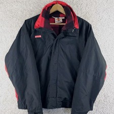 Vintage 80s Columbia Bugaboo Buffalo Plaid Logger Fleece 2 In 1 Jacket Men's XL picture