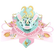 33 Years Happy 33rd Anniversary Pop-Up Greeting Card picture