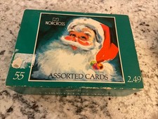 Vintage Norcross Christmas Cards XA802 Box With 46 Christmas Cards/Envelopes 70s picture