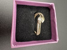 10K Solid Yellow Gold Ring with Natural Diamonds Scrap Not Included picture