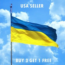 Ukraine Flag 5 x 3 FT Large - Ukrainian Premium Quality picture