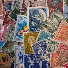Lot of 100 Worldwide Used Postage Stamps Off Paper  picture