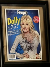 Dolly Parton Autographed 75th People Magazine picture