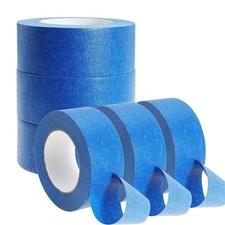 3 Rolls Blue Painter's Tape 0.47 Inch x 20m Masking Tape Easy Removal picture