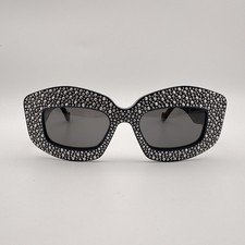 [New] Loewe LW4114IS 90A Navy blue Anagram Screen Shield Sunglasses Italy picture