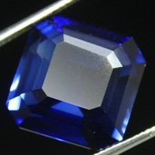 Natural 38.85 Ct Certified Ceylon Blue Sapphire Asscher Cut Gemstone picture