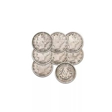 1883 to 1912 Liberty Nickels Set of 7 Coins Set Good - US COIN LOT picture