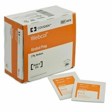 6818 Webcol Alcohol Prep Pads Sterile Medium - 1 Pack of 100 picture