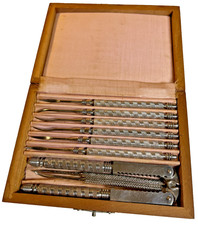 Antique Fine Ornate Lobster Crab Cracker 9 Picks Tongs Boxed 9 Piece Seafood Set picture