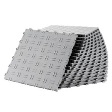 Uimoso Garage Tiles Interlocking 12x12 in 25 Pack Garage Flooring Tiles Silver picture