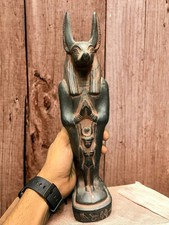 Rare Ancient Pharaonic Egyptian God Anubis Unique Statue Antique Mythology BC picture