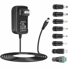 AC Adapter 9V 2A Power Supply AC110V to DC9V 2000mA 1500mA 1000mA 500mA picture