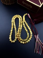 Genuine Baltic Natural amber Islamic 99 Bead Tasbih  مسباح كهرمان بلطيقي حر N944 picture
