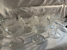 Vintage champagne & wine glasses picture