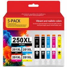 PGI-250XL CLI-251XL Ink Set 5PK  for MX920 MX922 IP8720 Printers picture
