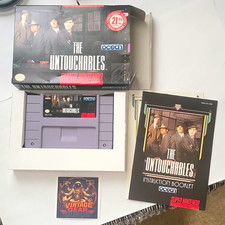Vintage The Untouchables SNES CIB  NTSC-U/C 1993 Tested Authentic Very Clean picture