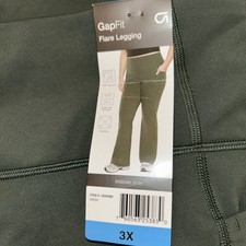 GapFit Women's Flare Legging, Green, Size 3X Ğğ picture