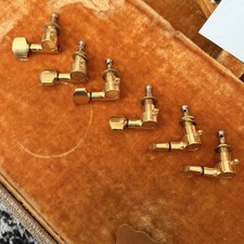 Vintage 80s Schaller W. Germany M6 mini Gold tuners 6 on a side picture