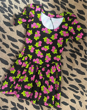 Vintage Betsey Johnson Dress Floral Rose 90s Y2K Size M NEW picture