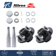 New Pre-Greased Pair of 5-Bolt On 4-1/2 Inch Hub Assembly For AKRD-3500545-PG picture
