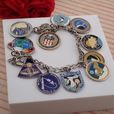 VTG Apollo Astronaut space Mission 11 Charm Silver Tone NASA From 1960's-1970's picture