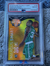 2014-15 Panini Totally Certified Gold Die-Cut /10 Marcus Smart PSA 8 picture