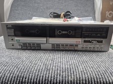 JVC KD-W110J Dual Stereo  Dual Cassette Deck Player VINTAGE Collectible Works picture