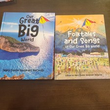 Our Great Big World textbook and Folktales and Songs book Notgrass History picture