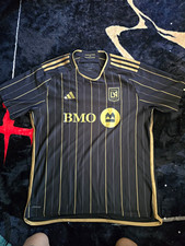 adidas Los Angeles FC LAFC MLS Soccer Jersey Black/Gold Size XL picture