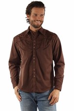 Scully P-634-MOC-XL P-634 Men Shirt Mocha - Extra Large picture