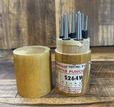 VINTAGE STARRETT SW264SW CENTER PUNCH SET PLUS A 9/32