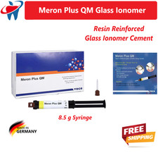 Meron Plus QM Resin Reinforced Glass Ionomer Cement 8.5gm Automix Syringe 1-3/Pk picture