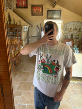 Chang's Hawaii Rainbow Warriors Property of Hawaii T-Shirt Gray/Green Size L picture