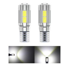 1~100X White Side Wedge Light Bulb T10 194 W5W 5630 LED 10 SMD CANBUS ERROR FREE picture